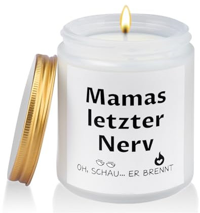 Bolosa Geburtstagsgeschenk für Mama - Natürliche Soja Kerze, Geschenk für Schwiegermutter, Muttertagsgeschenk (Blumig & Fruchtig)