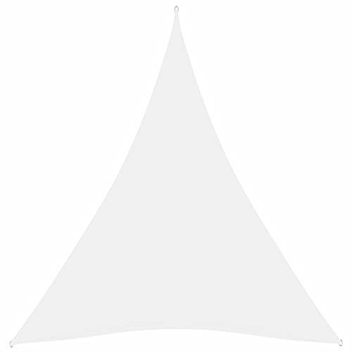 Homgoday Sonnensegel Oxford Dreieck 3 x 4 x 4 m weiß, Möbel, Outdoor-Zelt für Privatsphäre, Markise für Garten, Balkon, Sonnensegel für den Außenbereich, Seitenmarkise für Terrasse im Freien