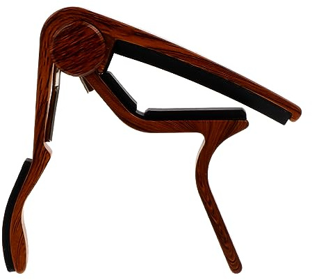 TOYANDONA Praktischer Holzoptik-gitarre Capo Hochwertiger Ukulele Clip Tuner Mit Gummischutz Für Kratzschutz Und Einfache Handhabung Für Anfänger Und Profis
