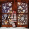 480stk Schneeflocken Fensteraufkleber - 9 Größen & Formen PVC Schneeflocken Fensterbilder Weihnachten Selbstklebend Weihnachtsdeko Fenstersticker Fensterbilder Winter Fensterdeko Weihnachten