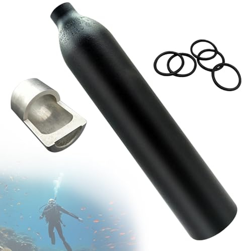 Wazusogok Depósito de aire PCP, repuesto de alta presión, tanque Hpa 4500 psi, cilindro de explosión de aluminio aprobado por CE, rosca M18 x 1,5 para pistola PCP Airsoft, buceo (amperio)