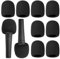 DLPRK 8 pezzi Spugna microfono Custodia in Schiuma per Microfono e Headset, Antivento microfono, copri microfono, spugna microfono, pop filter per Discorsi di Partito e Coro