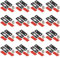 MIN CI 16 Stück Türmagnet Magnete für Schranktüren, Schwarz Tür Magnet Schrankmagnete Silbrig Türschließer Möbelmagnet Türöffner Magnetschnäpper Selbstklebend Magnet für Schubladen Balkontür