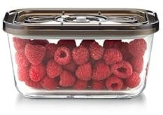 Caso VacuBoxx Eco M- Vakuum-Frischebehälter, 800 ml Volumen, für druckempfindliche und flüssige Lebensmittel, BPA-Frei, Backofenfest, spülmaschinenfest, gefriertauglich