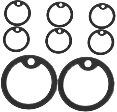 COLLBATH 8stücke Silikon Hundemarken Geräuschreduzierende Schutzhüllen Für Hundemarken Flexibel Und Strapazierfähig Für Standard Hundehalsbänder Schwarz