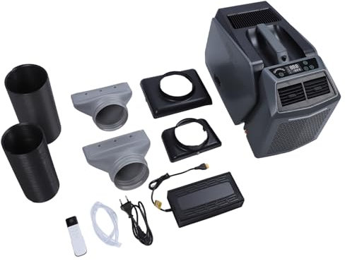 Condizionatore portatile Gavigain 6200 BTU Raffreddamento e riscaldamento Silenzioso 45 dB Design compatto a risparmio energetico per dormitori, campeggio, uso interno ed esterno