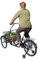 TFIANYNI 160x70Cm Dreirad Für Erwachsene, Mit Hinterer Sitz Und Zusätzliche Räder, Kohlenstoffstahl, Verstellbares, Fahrrad Mit 3 Rädern Für Erwachsene, Geschenk (Typ B: Mit groß Korb)