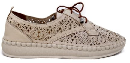 48+ hours - Blucher picado Piel y cordón elástico - 512801 para: Mujer Color: Hielo Talla: 40