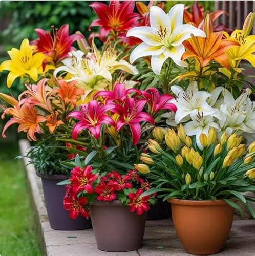 10 Bulbes De Lys, Aux Couleurs Vives, Adaptés Aux Environnements Ensoleillés, Peuvent être Utilisés Pour Décorer Le Salon