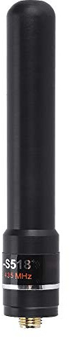 Ticfox Walkie Talkie Antenne, Mobile Ham Radio | Funkgerät Antenne SMA Buchse Dual Band mit Hoher Verstärkung 1,5-3,0 Km Geeignet für Baofeng UV-5R (Schwarz)