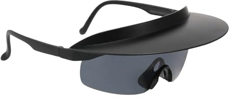 Générique Visor Sonnenbrille, Fahrrad-Sonnenbrille, leicht, PC, beschichtet, Outdoor, verspiegelt, Sportlichter, ideal für Hiking Baseball Camping Golf Fishing Driving, 6,7 x 2,17 Zoll, 1 Stück