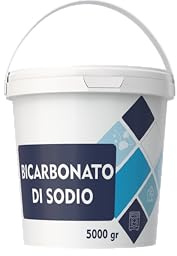Bicarbonato di Sodio per Pulizia Casa e Cucina, 5000g, Multiuso per Frutta, Verdura, Tessuti e Frigorifero