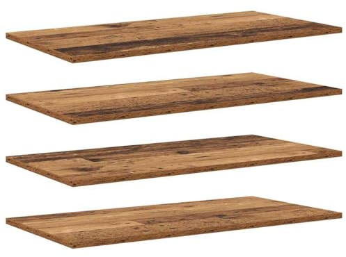 vidaXL Bookshelf Board 3-Tier 4 pcs 80 x 40 x 1.5 cm Engineered Wood