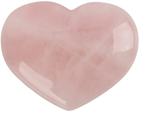 LIYJTK Rose Quartz Heart Crystal Relief de guérison Énergie de guéris