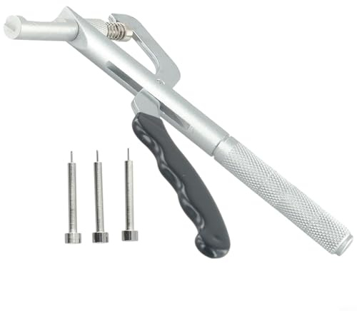 Heavy Duty Watch Band Link Pin Remover and Strap Adjuster Tool with 3 Extra Steel Pins, Metal Watch Repair Pliers for Bracelets and Watches