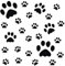 kleb-Drauf® | 25 Pfoten | Schwarz - matt | Autoaufkleber Autosticker Decal Aufkleber Sticker | Auto Car Motorrad Fahrrad Roller Bike | Deko Tuning Stickerbomb Styling Wrapping