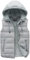YOUTHUP Herren Steppweste mit Kapuze Leicht Winterweste Outdoor Dicke Freizeit Gilet Ärmellos Jacke Sport Weste, Grau, L