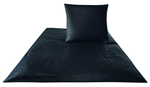 JOOP! 4020 Cornflower Mako-Satin-Bettwäsche 240x220 + 2x 80x80 schwarz-9