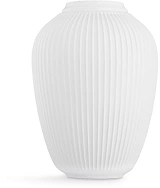 Kähler Bodenvase H50 Hammershøi dänisches Design Handarbeit für Blumen, Weiss