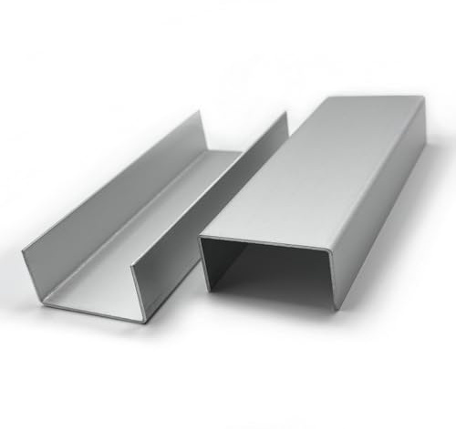 U-Profil 50x70x50mm Aluminium silber natur eloxiert 2,0mm stark Abdeckprofile Alu 2000mm Abdeckleisten 2 Meter