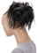 CAISHA Jumbo Haarteil Haargummi Dutt Flora Hochsteckfrisuren Brautfrisuren Natürlich Gewellt Unordentlich DM17cm Braun Schwarz Mix G24F