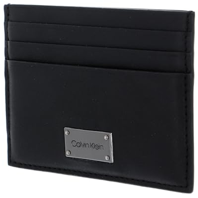 Calvin Klein Lux Plaque Cardholder 6CC CK Black
