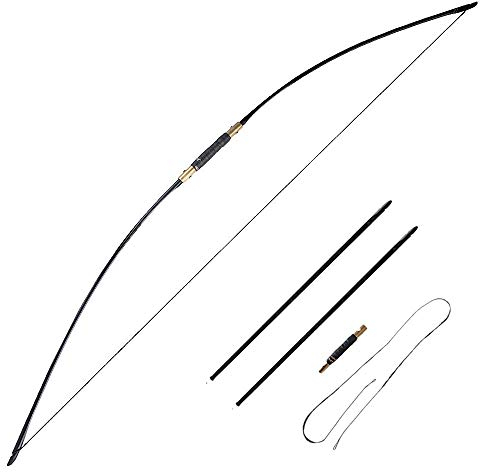 SHARROW 64 Zoll 25-70 LBS Takedown Recurve bögen Traditioneller Stil Bogenschießen Abnehmbar Recurvebogen Langbogen Linke/Rechte Hand für Jugendliche und Erwachsene (25 LB)