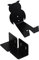 Fahrradwandhalter-Einfassungs-Fahrrad Gerüsts zeigt Aufhänger Fahrrad-Gebirgs Wand befestigter Fahrradaufbewahrung Haken Rack-Fahrradträger fahrrad wandhalterung 553 (Color : Black)