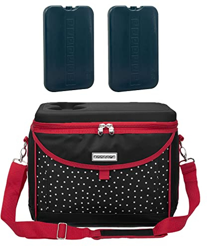 anndora Picknick Kühltasche 22 Liter - Kühltasche mit integriertem Becherhalter - inkl. 2 anndora Kühlakkus - Farbwahl