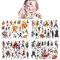 Qemsele Temporäre Tattoo Set Kinder, 8 Sheet 160+ Pcs Tattoos Aufkleber Sticker Wasserdicht Klebe-Tattoos Einhorn Für Geschenktüten Kindergeburtstag Mitgebsel Mädchen Jungen (Naruto)