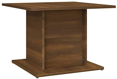 vidaXL Coffee Table Home Living Room Office Furniture Modern Rectangular End Accent Sofa Couch Side Tea Table with Storage Shelf Brown Oak Chipboard
