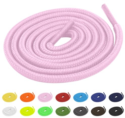 TBOC Schnuersenkel Schuhbaender Schnürsenkel Shoelaces Rund [Rosa] Laces [90 cm] Binden Sneaker Wanderschuhe Shoe Schuche Arbeitsschuhe Stiefel|Kompatibel mit Nike Converse Adidas Herren Damen