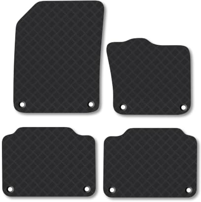 Volvo S90 (2016-2025) 3mm Rubber Car Mats | Tailored Fit Durable Floor Mats Full Coverage Protection Waterproof Accessories Easy Clean Anti Slip Made in the UK