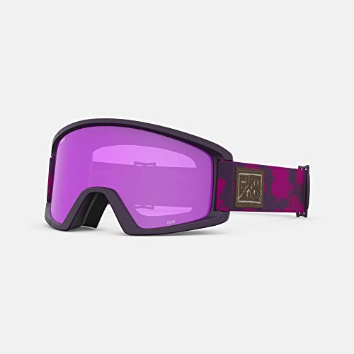 Giro Dylan Ski Goggles - Snowboard Goggles for Women, Girls & Youth - Urchin Cloud Dust Strap with Amber Pink & Yellow Lenses
