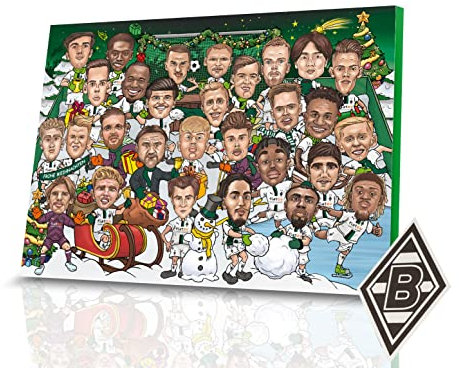 Borussia Mönchengladbach BMG Adventskalender Comic 2022 + Bierdeckel Raute 1 Stück