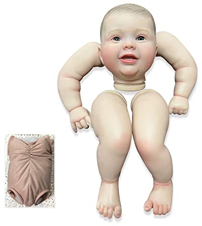 Enjoy with Love 24inch Kodi Fertige Reborn Puppe Größe Bereits gemalt Lifelike Soft Touch Flexible fertige Puppe Teile mit Körper und Augen (Blue Eyes)