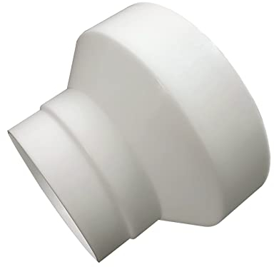 Trockner-Entlüftungsschlauch, Reduzierstück, Kunststoff, Lüftungsschlauch, Lamellenabdeckungen für Wand- und Deckenmontage (150–110–100 mm)