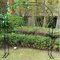 Black/White Metal Wedding Arch Garden Arch Rose Arch for Climbing Plants Galvanised Rose Trellis Decorative Pergola Durable (Colour: Black, Size: W 350 x H 220 cm)