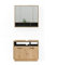 Vicco Badmöbel-Set Beatrice, Badezimmerschrank-Set, Eiche/Anthrazit, 2 Teile