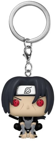 Funko POP! Keychain: Naruto - Itachi Uchiha - (Moonlit) - Mini Figura in Vinile da Collezione Novità Portachiavi - Riempitivi per Calze - Idea Regalo - Merchandising Ufficiale - Anime Fans