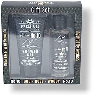 LIVFRAGRANCE Blend No.10 Oud • Rose • Woody | 100ml EDP + 150ml Shower Gel | Bold Unisex Luxury Fragrance | Long-Lasting Oil-Based Perfume Gift Set | Liv Fragrance