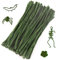Caydo 100 Stück dunkelgrüne Pfeifenreiniger Bastelbedarf Flexible Chenille-Stiele für DIY-Bastelprojekte und Dekoration, 6 mm x 30cm