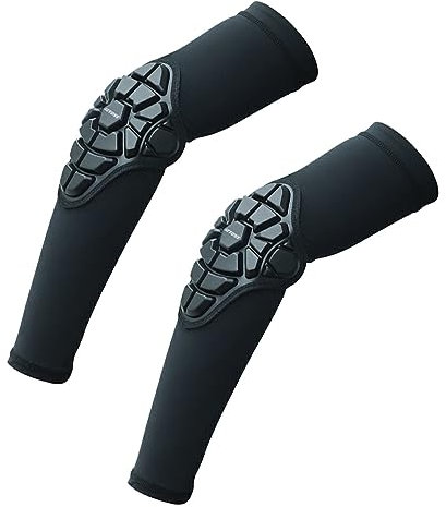 WNDUOKXH 2 Stück Motorrad Ellenbogenschützer – schützend und einfach zu tragen für alle Sportarten. Ellenbogenschützer, Motocross Ellenbogenschutz, Schwarz, XXL