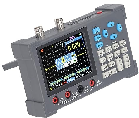 3-in-1-Multimeter-Signalgenerator, Digitales Oszilloskop 120 M, 250 /s, 3,2-Zoll-Display, 2 Kanäle, IPS-Bildschirm, Wellenformanalyse