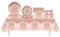 69pcs Rose Gold 18th Birthday Decorations Set - Tablecloth, Paper Plates, Napkins, Cups for Table Decorations - Gifts for Boys, Girls, Him, Her