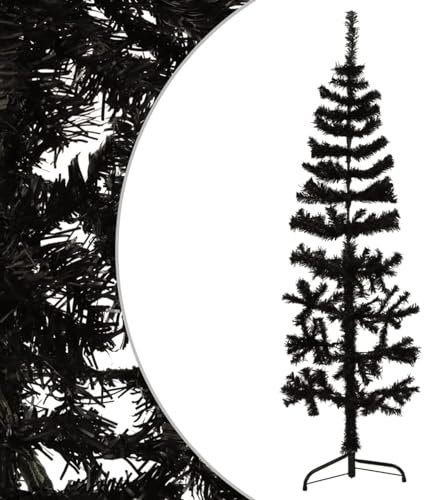 Sufrk Medio árbol de Navidad Artificial con Soporte Negro 120 cm Modelos De áRboles De Navidad