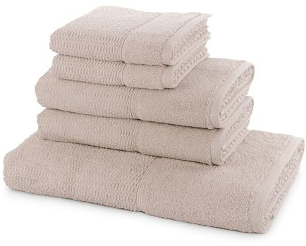 Frottana Handtuchset Pearl 5- TLG Handtücher -, 100% Baumwolle, Cashmere
