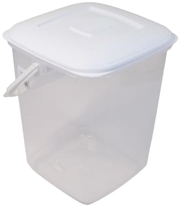 Concept4u Food Storage Container 10 litre With Handle Air Tight Lid BPA Free Pantry Kitchen Storage & Organisation Tub Fresh Food Flour Rice Pasta Cereal Storage
