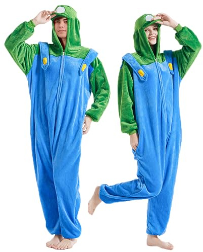 Zhulybowei Onesie Kostüm Green L
