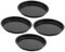 OUNONA Bandeja Para Pizza Antiadherente De 4 Piezas Para Hornear Para Barbacoa Redonda Para Hornear Pizza Accesorios Para Pizza Bandeja Para Pan Redonda Bandeja Para Pizza